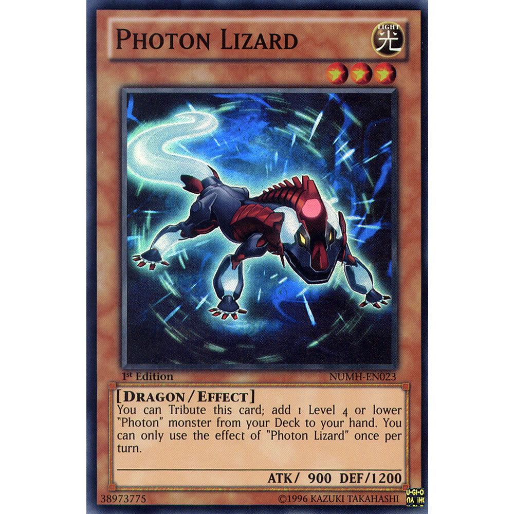 Photon Lizard NUMH-EN023 Yu-Gi-Oh! Card from the Number Hunters Set
