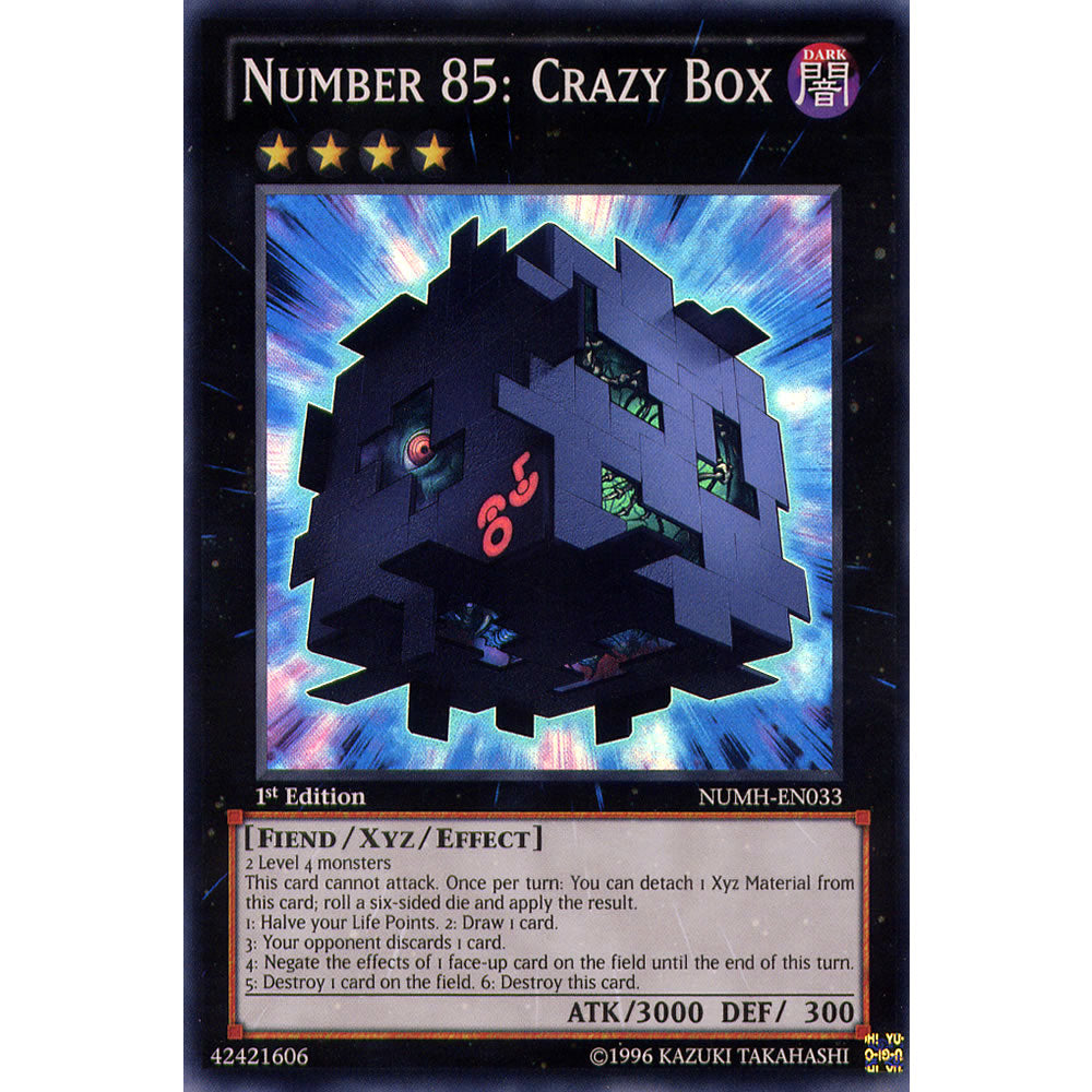 Number 85: Crazy Box NUMH-EN033 Yu-Gi-Oh! Card from the Number Hunters Set