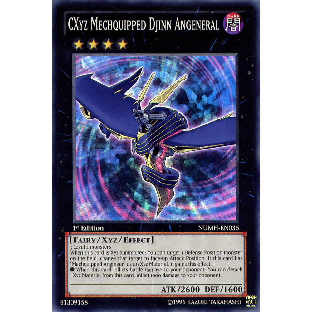 CXyz Mechquipped Djinn Angeneral NUMH-EN036 Yu-Gi-Oh! Card from the Number Hunters Set