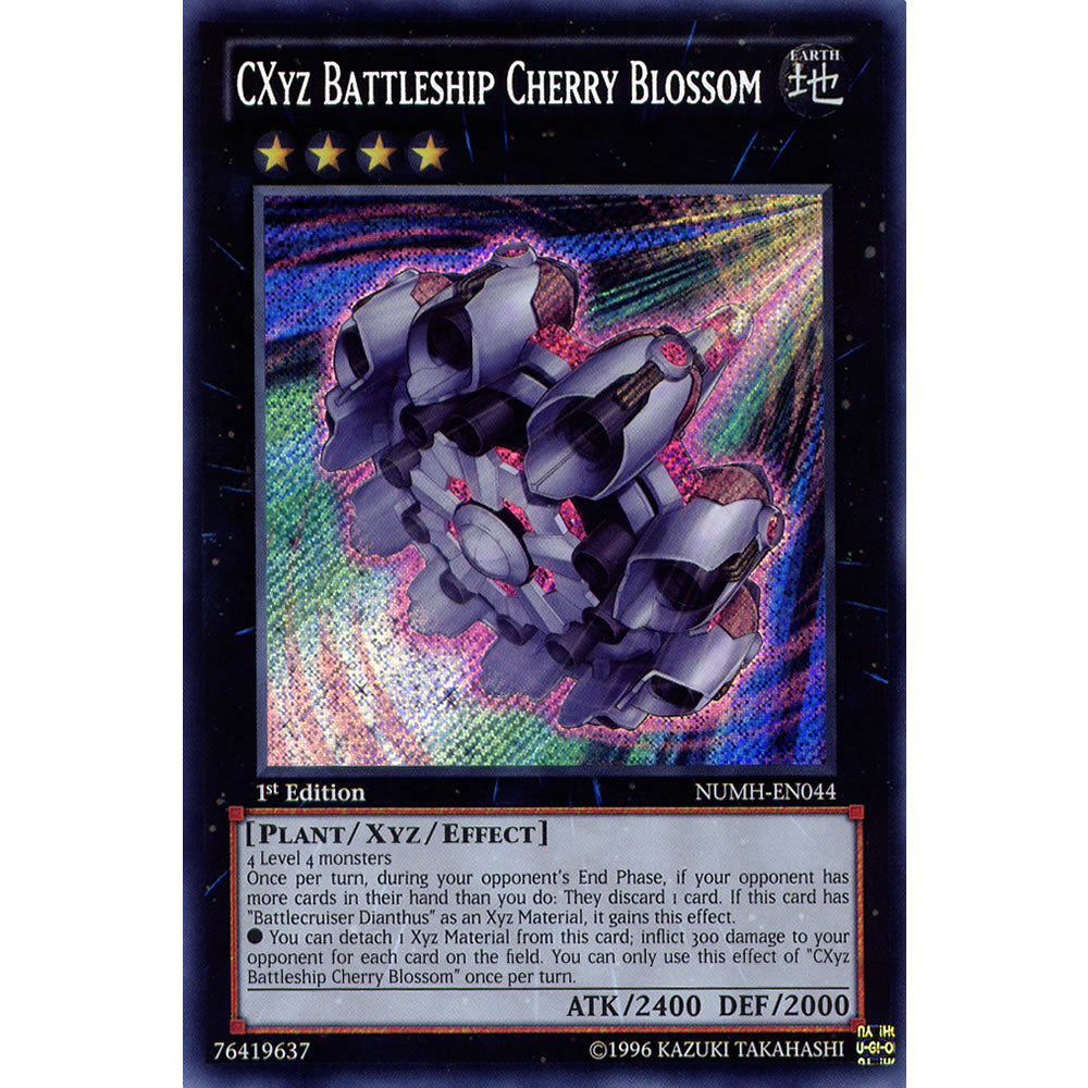 CXyz Battleship Cherry Blossom NUMH-EN044 Yu-Gi-Oh! Card from the Number Hunters Set