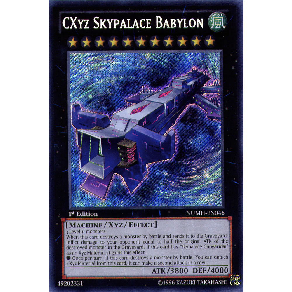 CXyz Skypalace Babylon NUMH-EN046 Yu-Gi-Oh! Card from the Number Hunters Set
