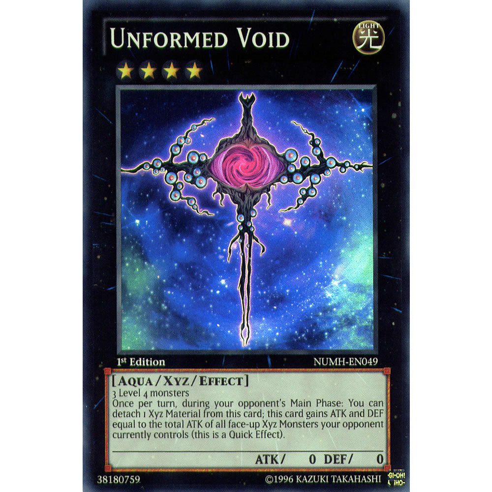 Unformed Void NUMH-EN049 Yu-Gi-Oh! Card from the Number Hunters Set