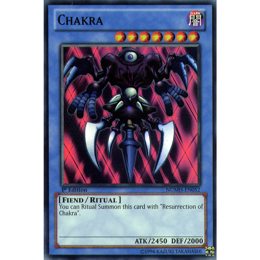 Chakra NUMH-EN052 Yu-Gi-Oh! Card from the Number Hunters Set