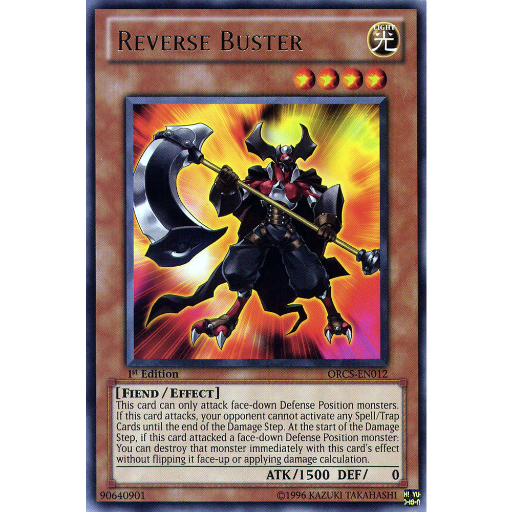 Reverse Buster ORCS-EN012 Yu-Gi-Oh! Card from the Order of Chaos Set