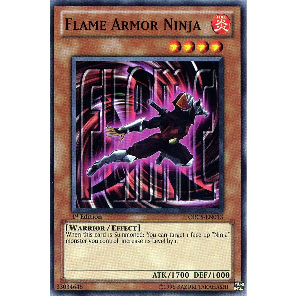 Flame Armor Ninja ORCS-EN013 Yu-Gi-Oh! Card from the Order of Chaos Set