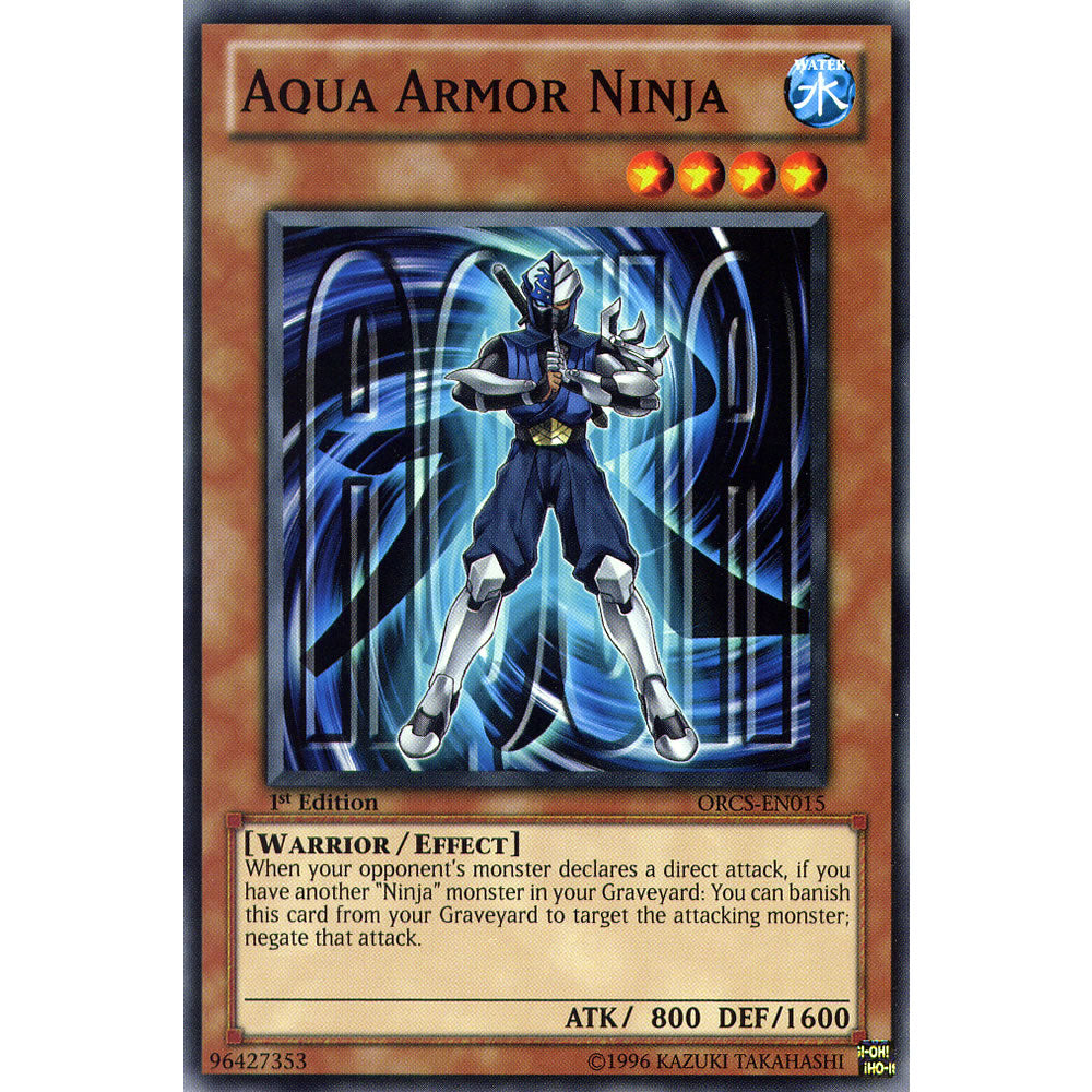 Aqua Armor Ninja ORCS-EN015 Yu-Gi-Oh! Card from the Order of Chaos Set