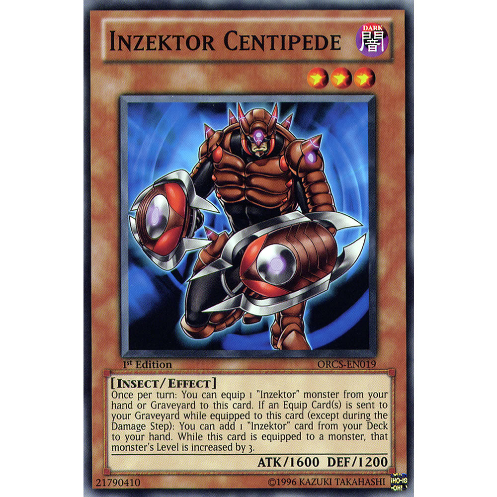 Inzektor Centipede ORCS-EN019 Yu-Gi-Oh! Card from the Order of Chaos Set