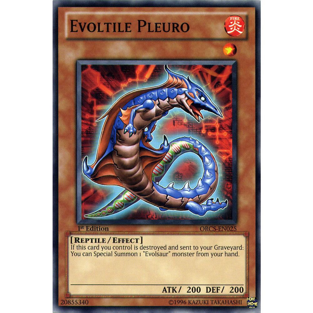 Evoltile Pleuro ORCS-EN025 Yu-Gi-Oh! Card from the Order of Chaos Set