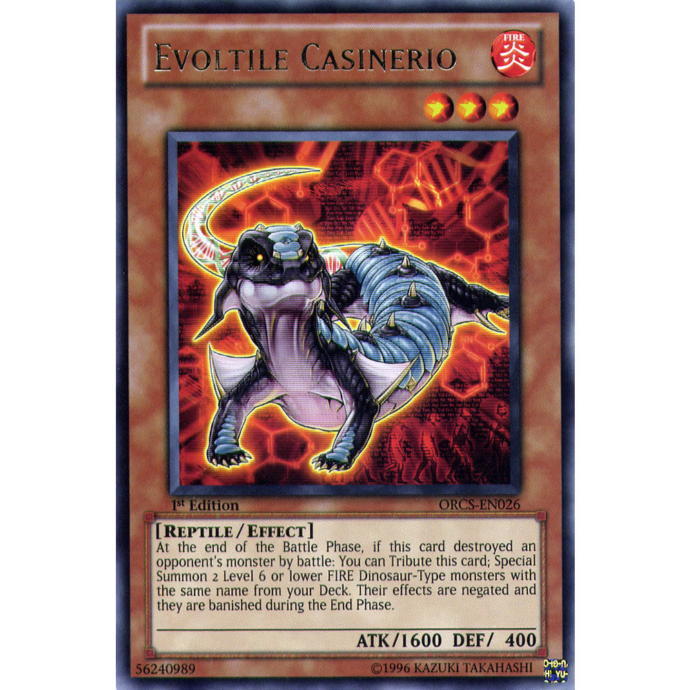 Evoltile Casinerio ORCS-EN026 Yu-Gi-Oh! Card from the Order of Chaos Set