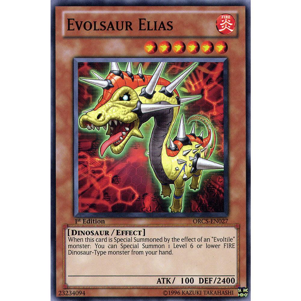 Evolsaur Elias ORCS-EN027 Yu-Gi-Oh! Card from the Order of Chaos Set