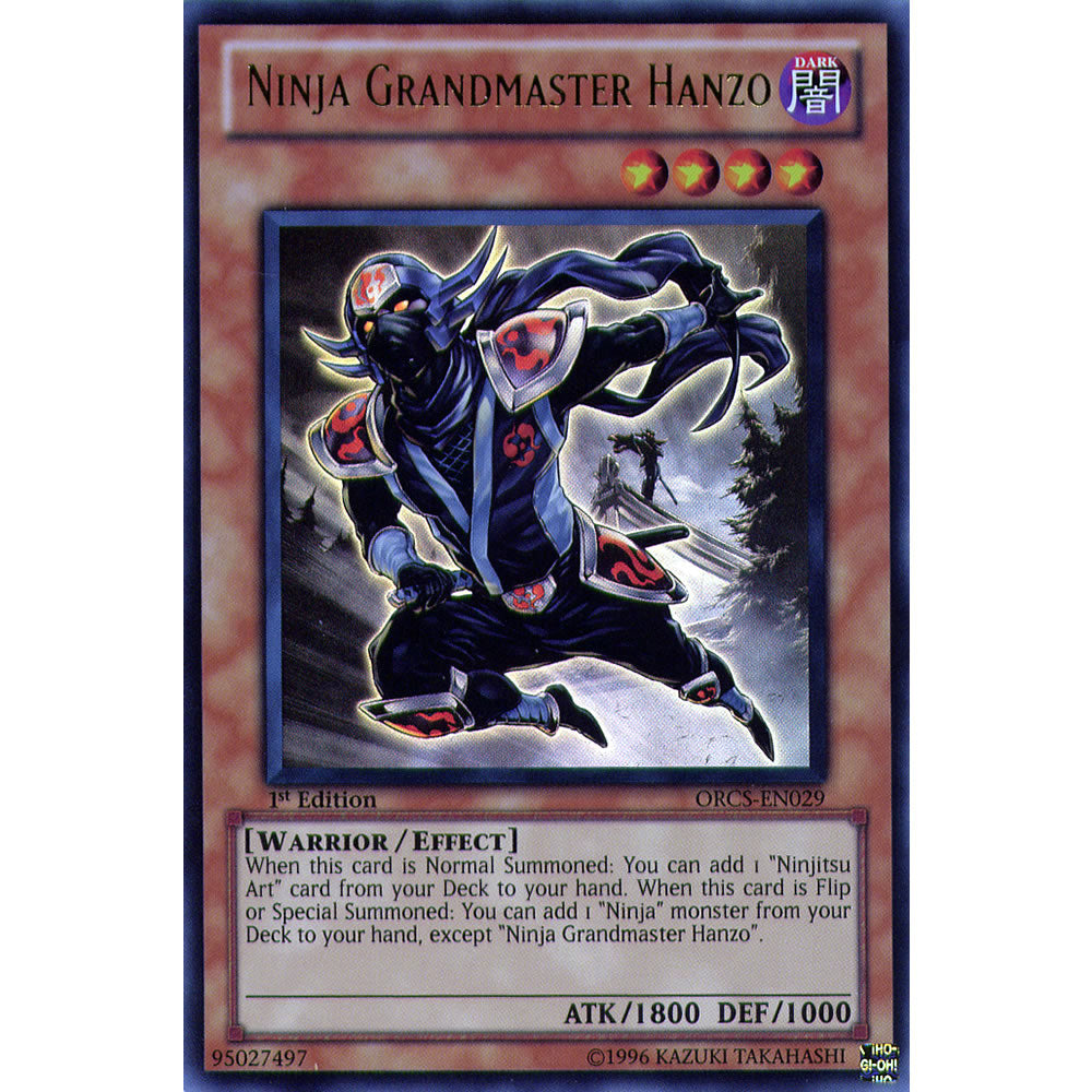Ninja Grandmaster Hanzo ORCS-EN029 Yu-Gi-Oh! Card from the Order of Chaos Set