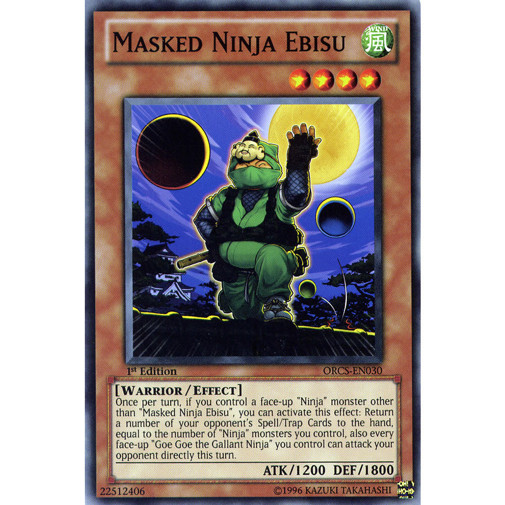 Masked Ninja Ebisu ORCS-EN030 Yu-Gi-Oh! Card from the Order of Chaos Set