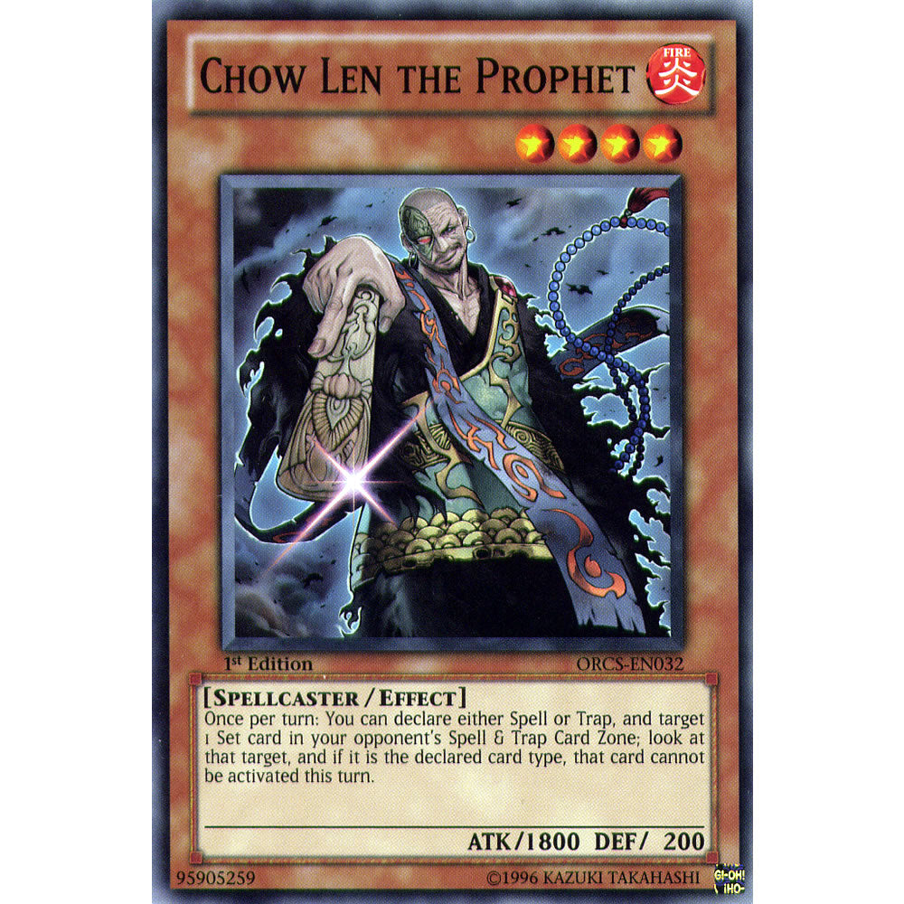 Chow Len the Prophet ORCS-EN032 Yu-Gi-Oh! Card from the Order of Chaos Set