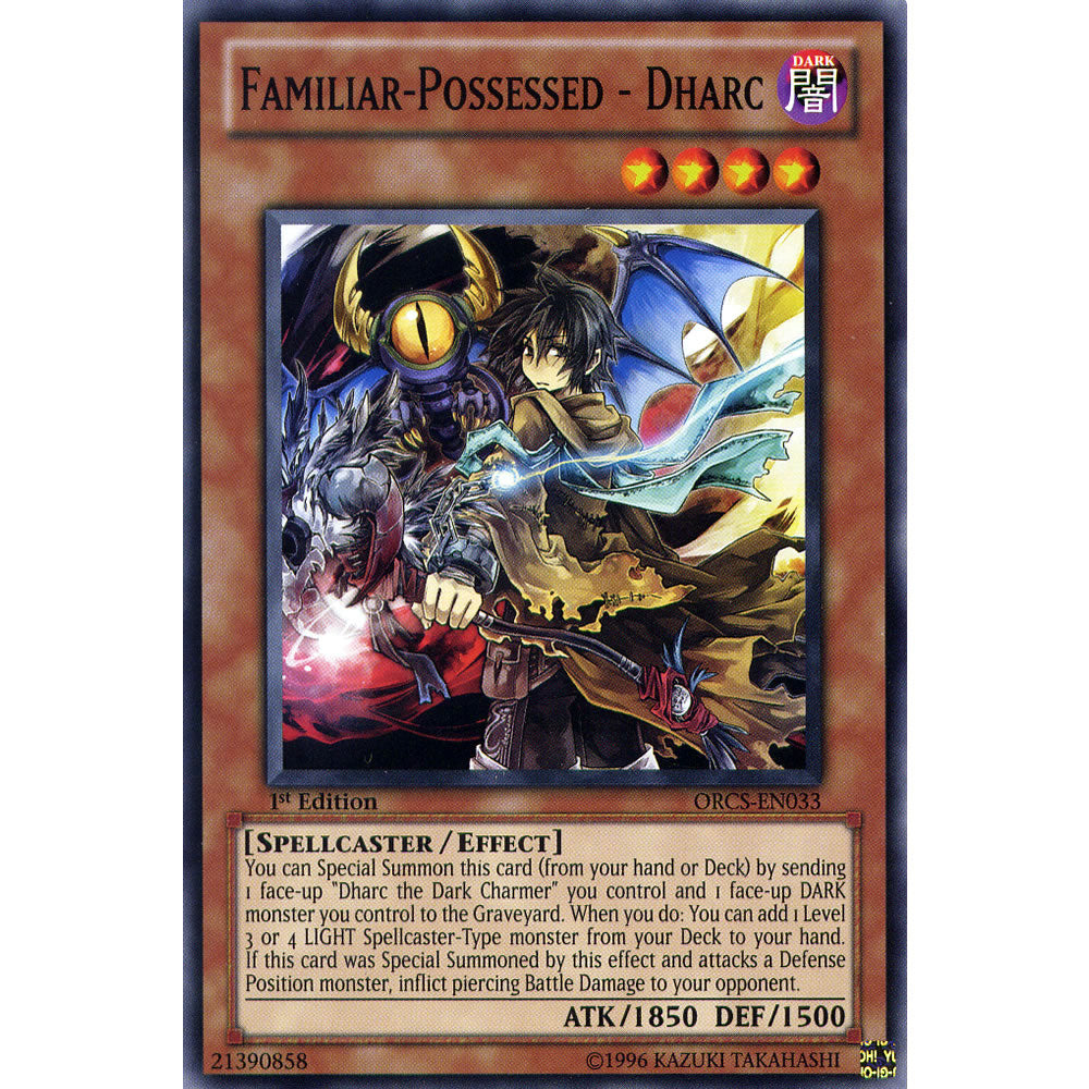 Familiar-Possessed - Dharc ORCS-EN033 Yu-Gi-Oh! Card from the Order of Chaos Set