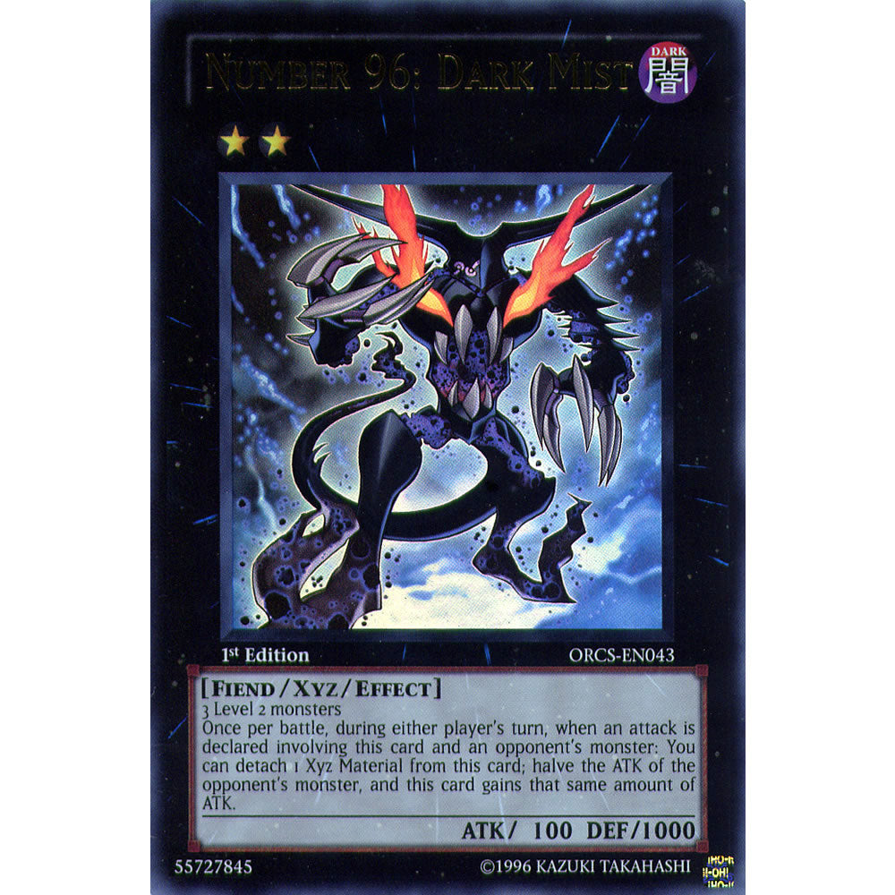 Number 96: Dark Mist ORCS-EN043 Yu-Gi-Oh! Card from the Order of Chaos Set