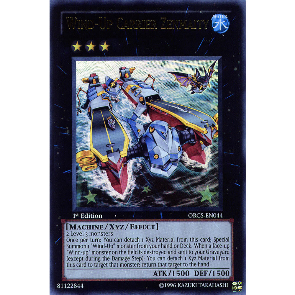 Wind-Up Carrier Zenmaity ORCS-EN044 Yu-Gi-Oh! Card from the Order of Chaos Set