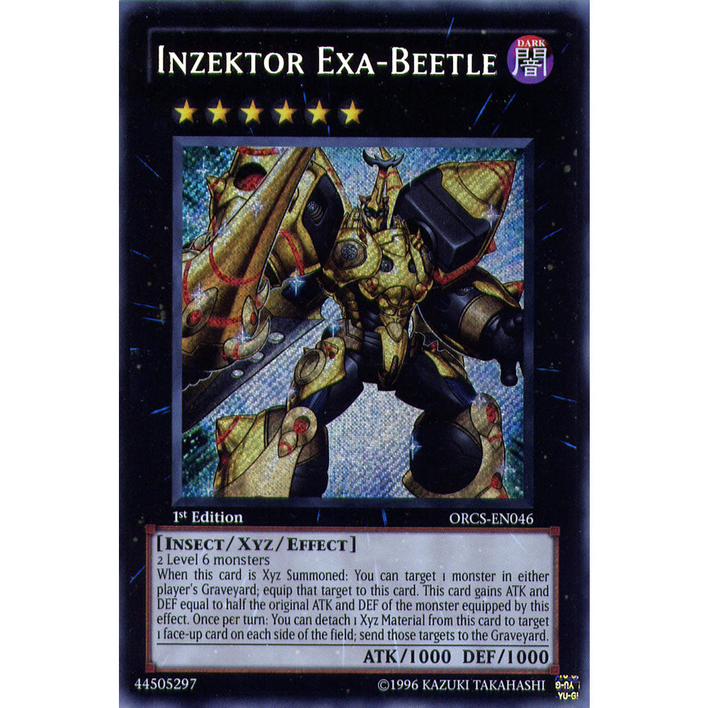 Inzektor Exa-Beetle ORCS-EN046 Yu-Gi-Oh! Card from the Order of Chaos Set