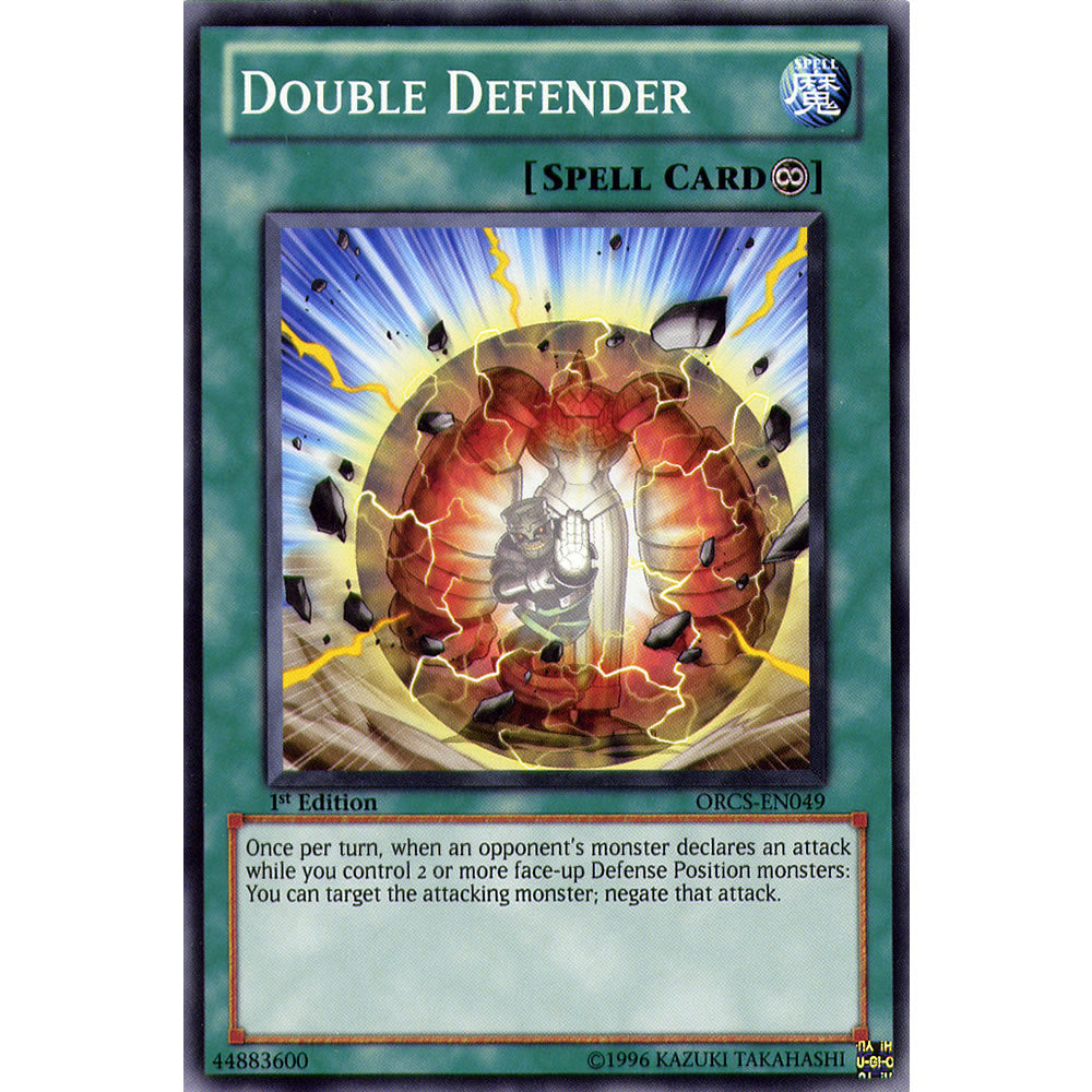 Double Defender ORCS-EN049 Yu-Gi-Oh! Card from the Order of Chaos Set
