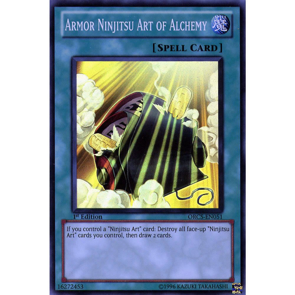 Armor Ninjitsu Art of Alchemy ORCS-EN051 Yu-Gi-Oh! Card from the Order of Chaos Set