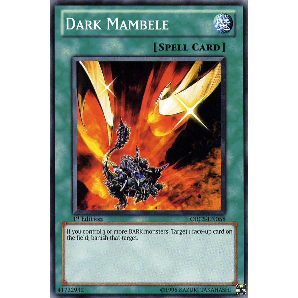 Dark Mambele ORCS-EN058 Yu-Gi-Oh! Card from the Order of Chaos Set