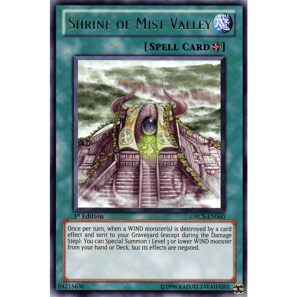 Shrine of Mist Valley ORCS-EN060 Yu-Gi-Oh! Card from the Order of Chaos Set
