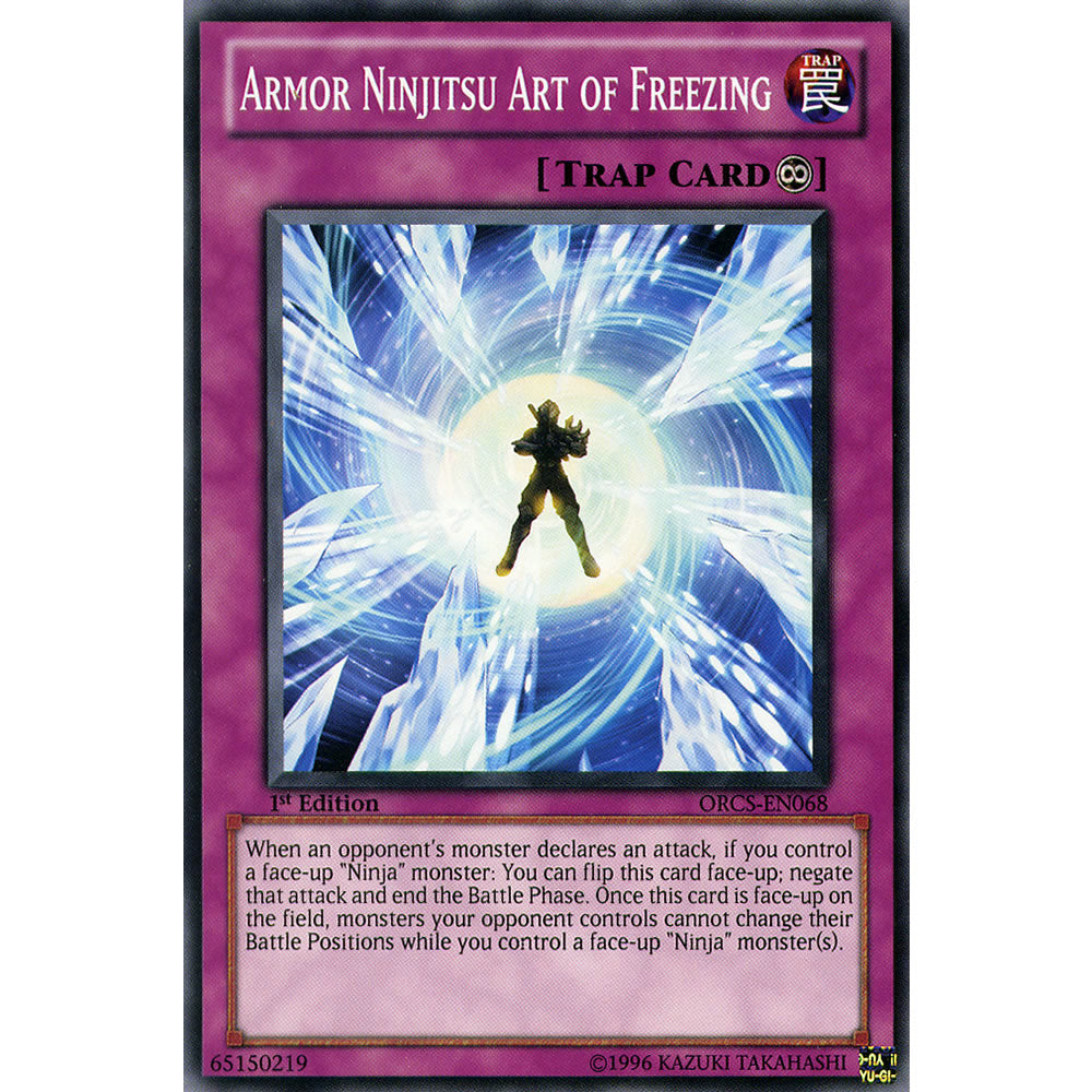 Armor Ninjitsu Art of Freezing ORCS-EN068 Yu-Gi-Oh! Card from the Order of Chaos Set