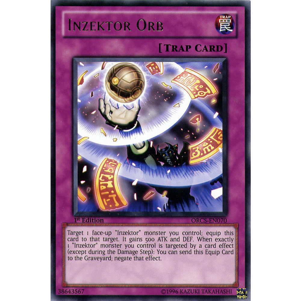 Inzektor Orb ORCS-EN070 Yu-Gi-Oh! Card from the Order of Chaos Set