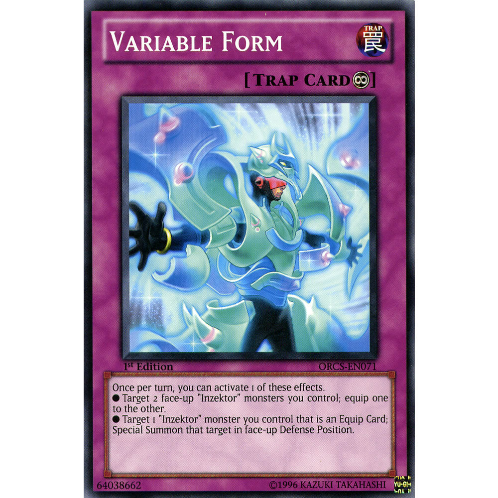 Variable Form ORCS-EN071 Yu-Gi-Oh! Card from the Order of Chaos Set