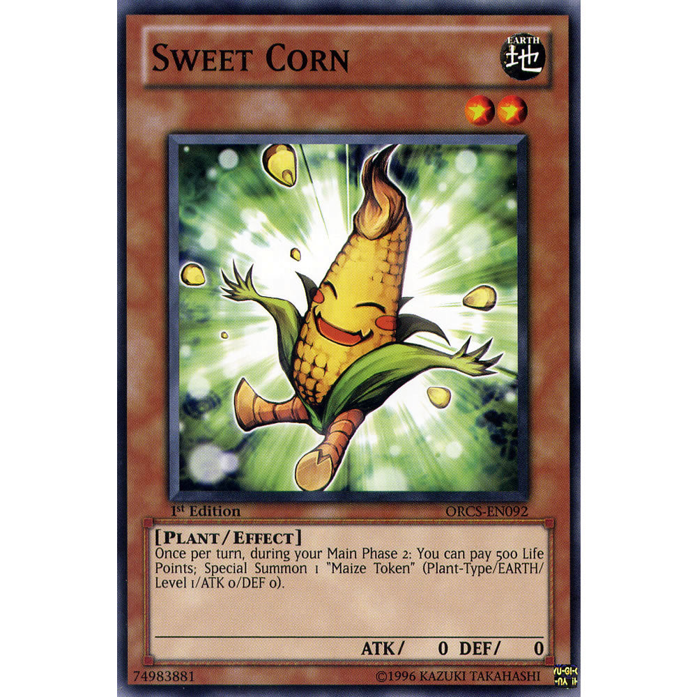 Sweet Corn ORCS-EN092 Yu-Gi-Oh! Card from the Order of Chaos Set