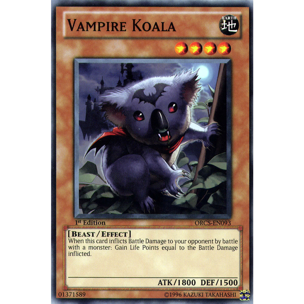 Vampire Koala ORCS-EN093 Yu-Gi-Oh! Card from the Order of Chaos Set