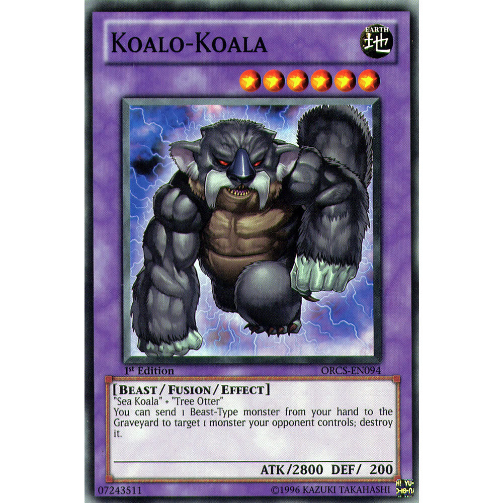 Koalo-Koala ORCS-EN094 Yu-Gi-Oh! Card from the Order of Chaos Set