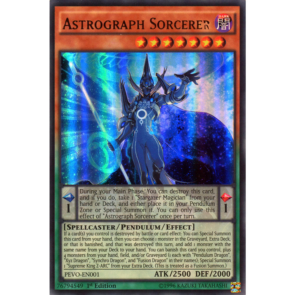 Astrograph Sorcerer PEVO-EN001 Yu-Gi-Oh! Card from the Pendulum Evolution Set
