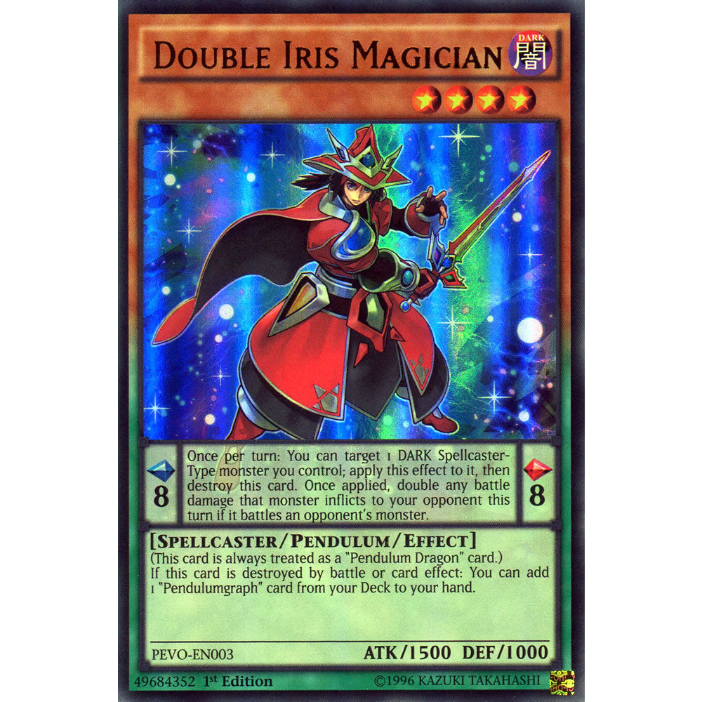 Double Iris Magician PEVO-EN003 Yu-Gi-Oh! Card from the Pendulum Evolution Set