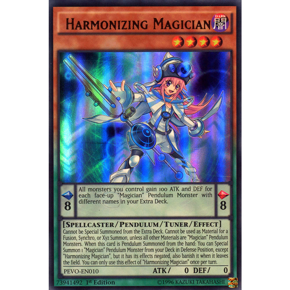 Harmonizing Magician PEVO-EN010 Yu-Gi-Oh! Card from the Pendulum Evolution Set