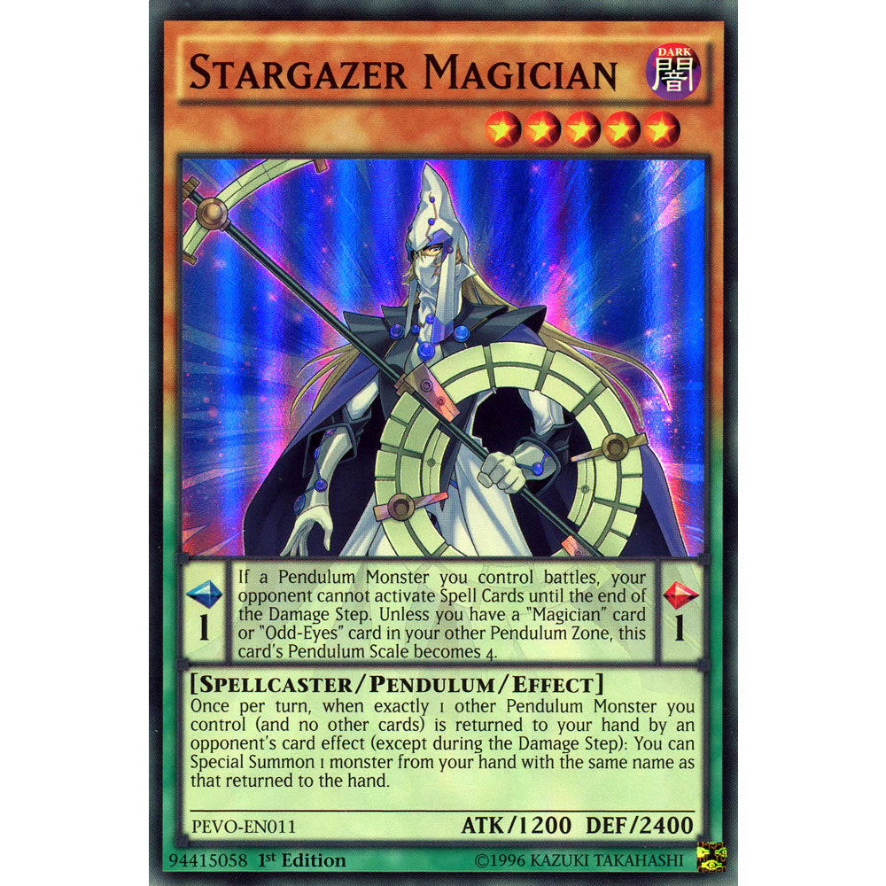 Stargazer Magician PEVO-EN011 Yu-Gi-Oh! Card from the Pendulum Evolution Set
