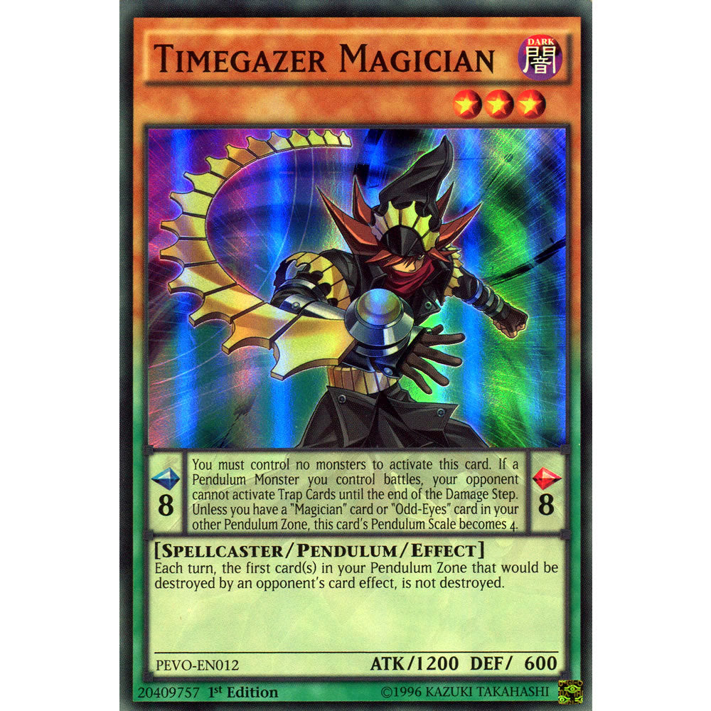 Timegazer Magician PEVO-EN012 Yu-Gi-Oh! Card from the Pendulum Evolution Set