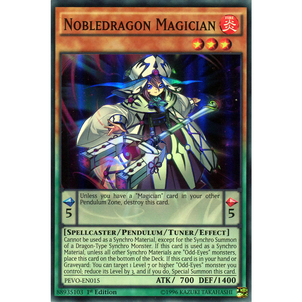 Nobledragon Magician PEVO-EN015 Yu-Gi-Oh! Card from the Pendulum Evolution Set