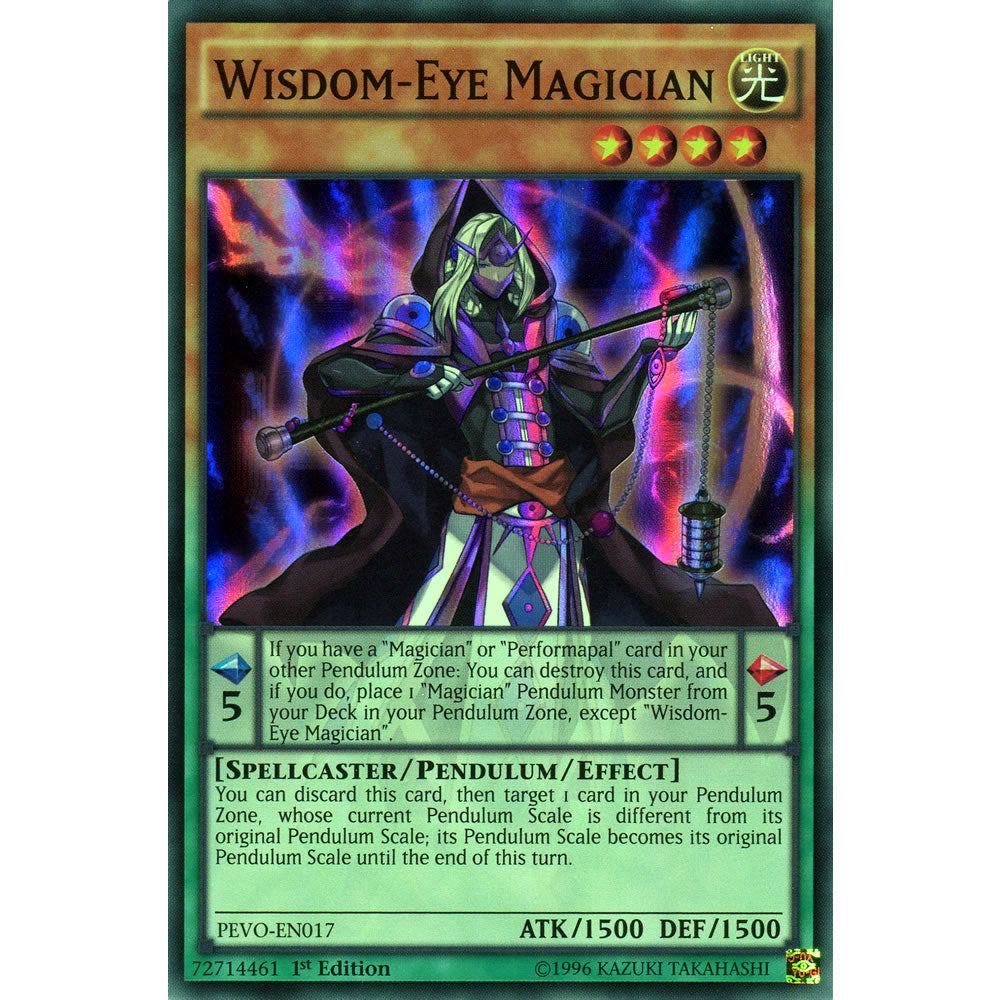 Wisdom-Eye Magician PEVO-EN017 Yu-Gi-Oh! Card from the Pendulum Evolution Set