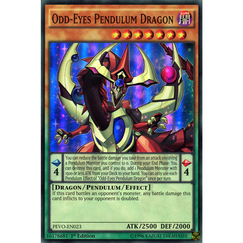 Odd-Eyes Pendulum Dragon PEVO-EN023 Yu-Gi-Oh! Card from the Pendulum Evolution Set