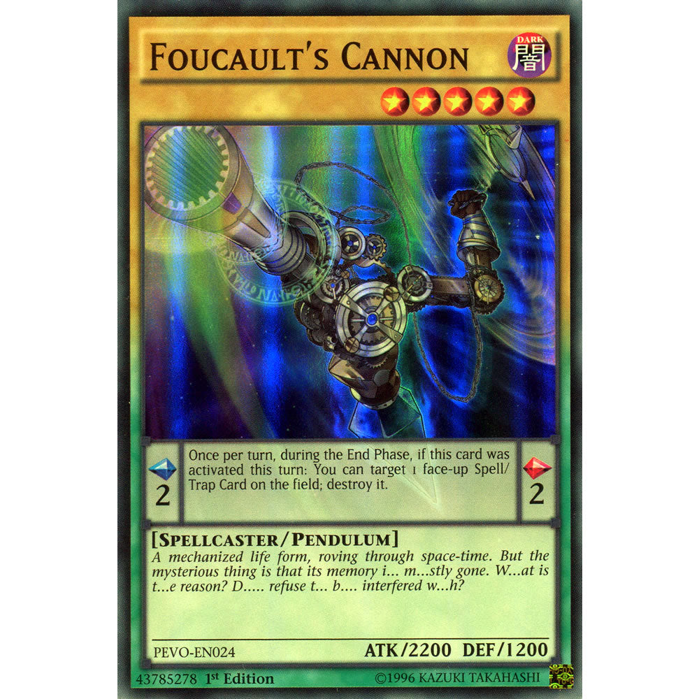 Foucault's Cannon PEVO-EN024 Yu-Gi-Oh! Card from the Pendulum Evolution Set