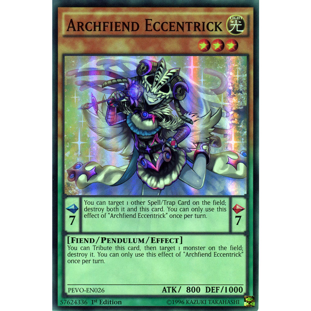 Archfiend Eccentrick PEVO-EN026 Yu-Gi-Oh! Card from the Pendulum Evolution Set