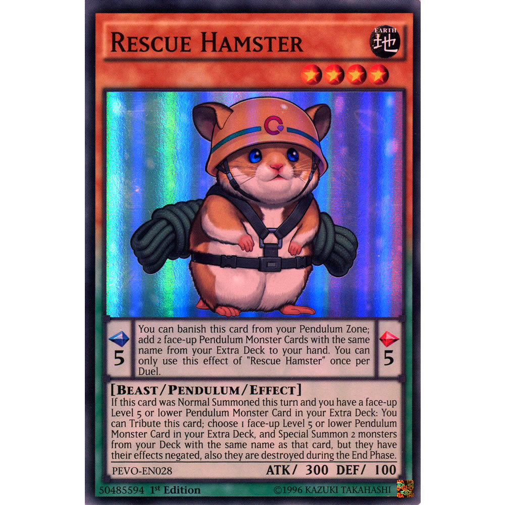 Rescue Hamster PEVO-EN028 Yu-Gi-Oh! Card from the Pendulum Evolution Set
