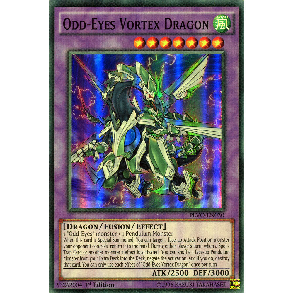 Odd-Eyes Vortex Dragon PEVO-EN030 Yu-Gi-Oh! Card from the Pendulum Evolution Set