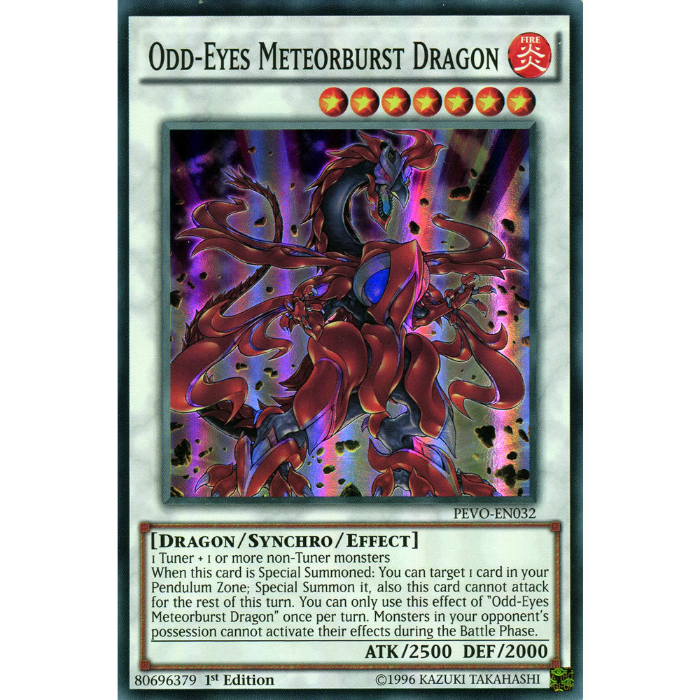 Odd-Eyes Meteorburst Dragon PEVO-EN032 Yu-Gi-Oh! Card from the Pendulum Evolution Set