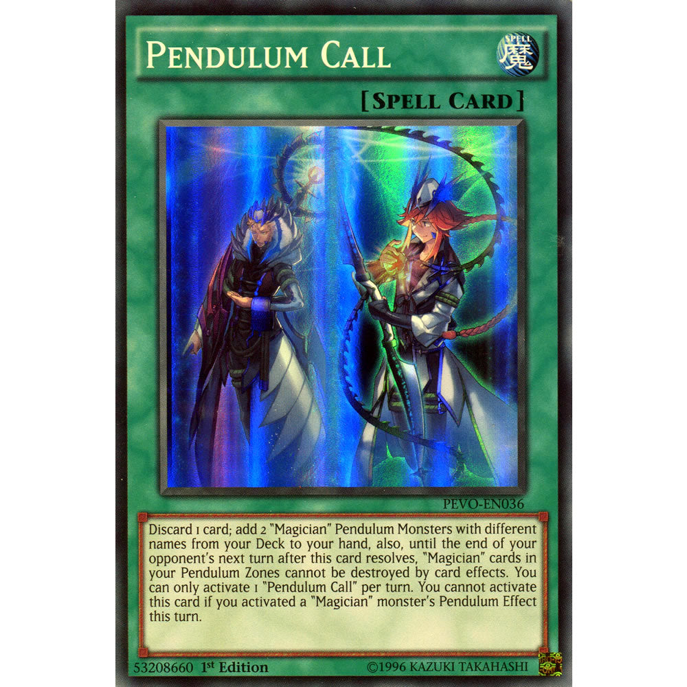 Pendulum Call PEVO-EN036 Yu-Gi-Oh! Card from the Pendulum Evolution Set