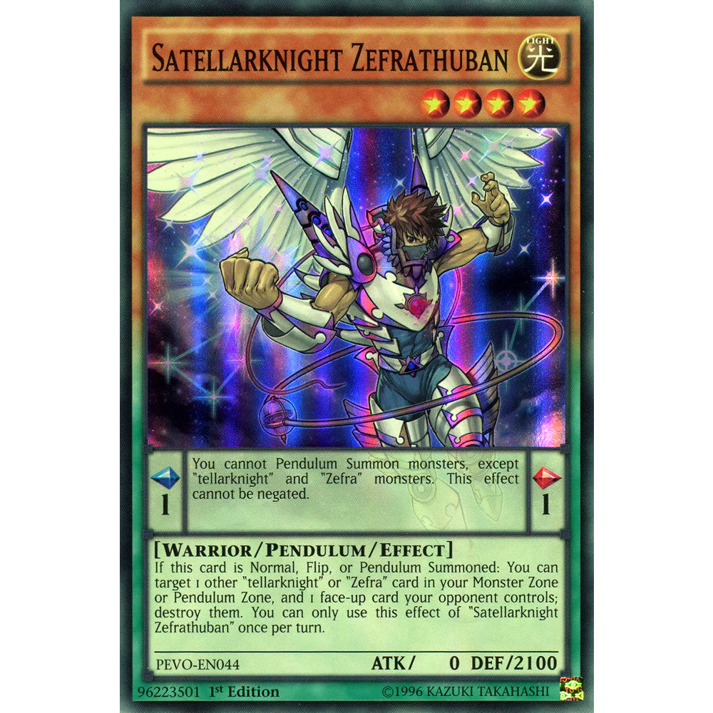 Satellarknight Zefrathuban PEVO-EN044 Yu-Gi-Oh! Card from the Pendulum Evolution Set