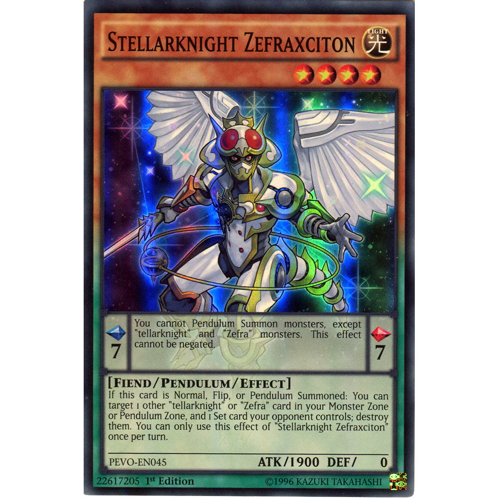 Stellarknight Zefraxciton PEVO-EN045 Yu-Gi-Oh! Card from the Pendulum Evolution Set