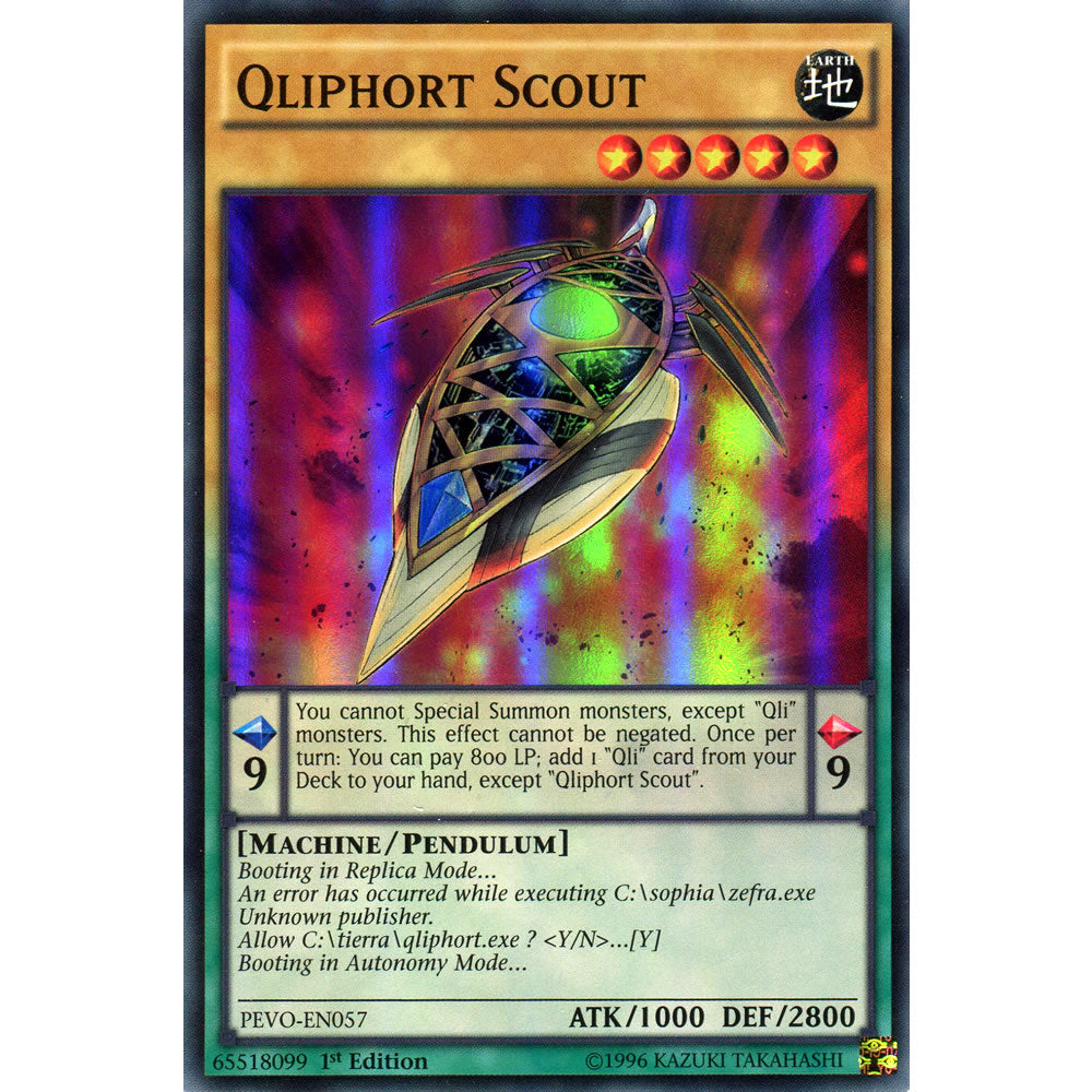 Qliphort Scout PEVO-EN057 Yu-Gi-Oh! Card from the Pendulum Evolution Set