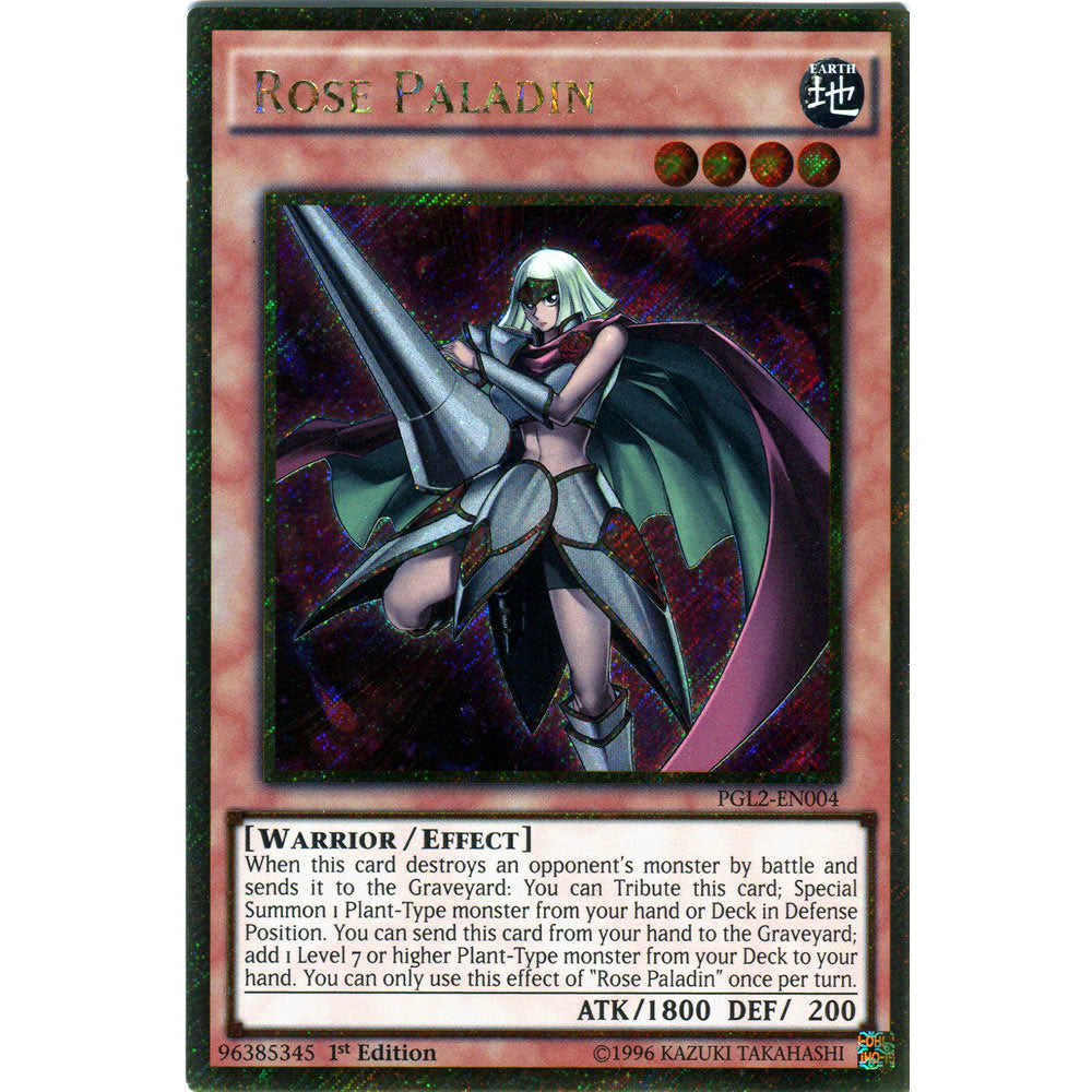 Rose Paladin PGL2-EN004 Yu-Gi-Oh! Card from the Premium Gold: Return of the Bling Set