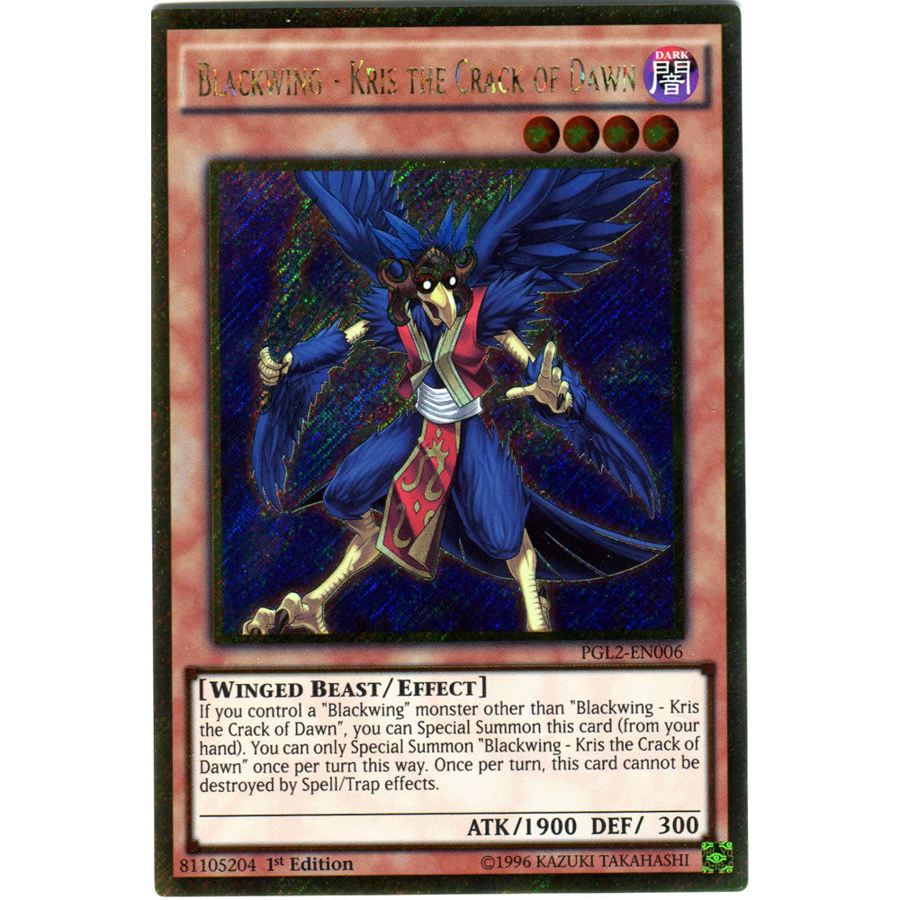 Blackwing - Kris the Crack of Dawn PGL2-EN006 Yu-Gi-Oh! Card from the Premium Gold: Return of the Bling Set